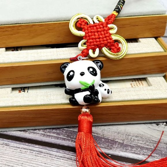Other - 4 pcs Peace Knot Panda Pendants.  For Peace, Safty, Health & Fortune.